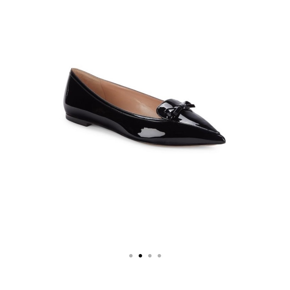 Sold: Valentino patent black flats size 39